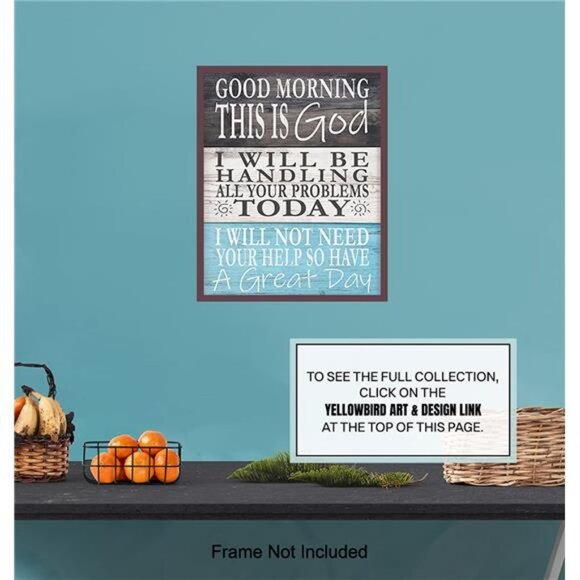 God Wall Decor - Religious Wall Decor - Spiritual Christian Gifts for Women, Men - Picture 6 of 9